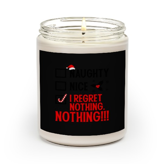 Naughty, Nice, No Regrets Christmas Scented Candles