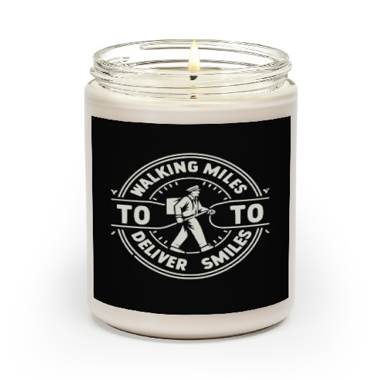 Walking miles to deliver smiles Scented Candles