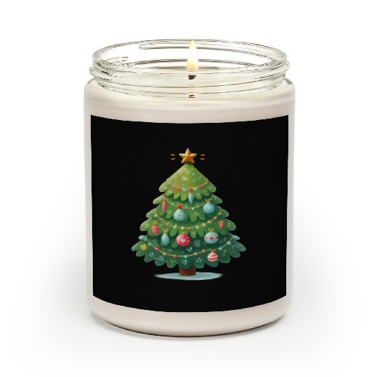 Tree Christmas, Merry Christmas Scented Candles