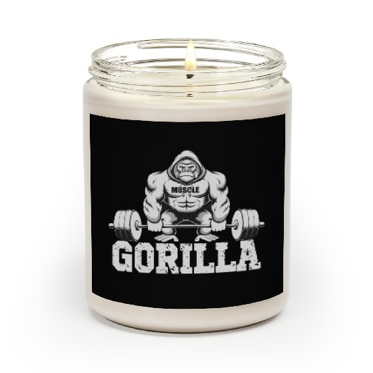 Gorilla Power Fitness Monkey Gorilla Gym Scented Candles
