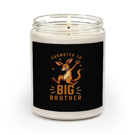Promoted to Big Brother - Funny Kangaroo Australia Scented Candles