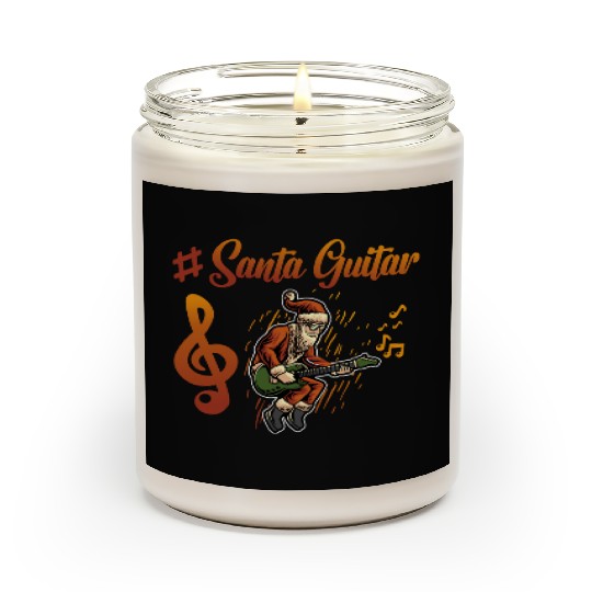 Santa Guitar Scented Candles