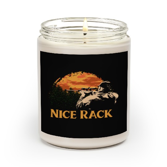 Nice Rack Deer Hunting Elk Hunter Animal Stalking Scented Candles