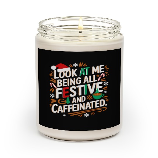 Christmas Brew & Holiday Cheer-Festive Coffee Vibe Scented Candles