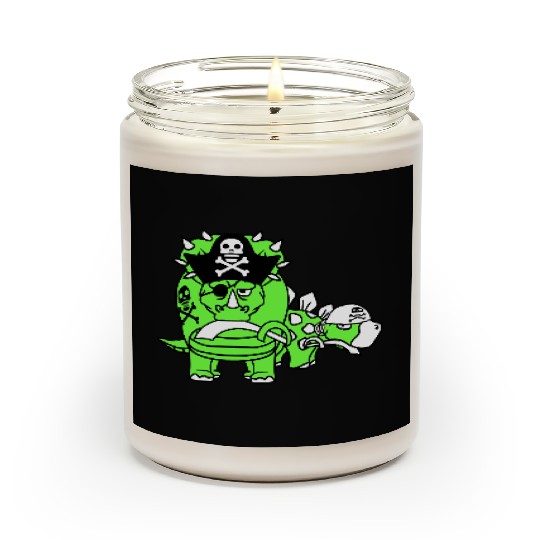 Triceratops Stegosaurus 2 Dinosaur Pirates Dinos Scented Candles