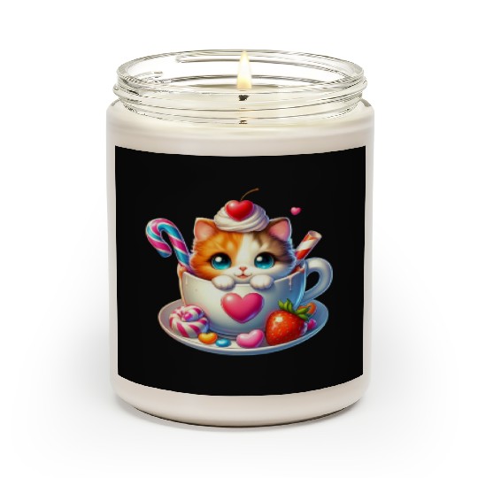 Valentines Day, Valentine Retro Scented Candles
