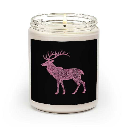 Mandala Hirsch Deer Mystical Madalas Scented Candles