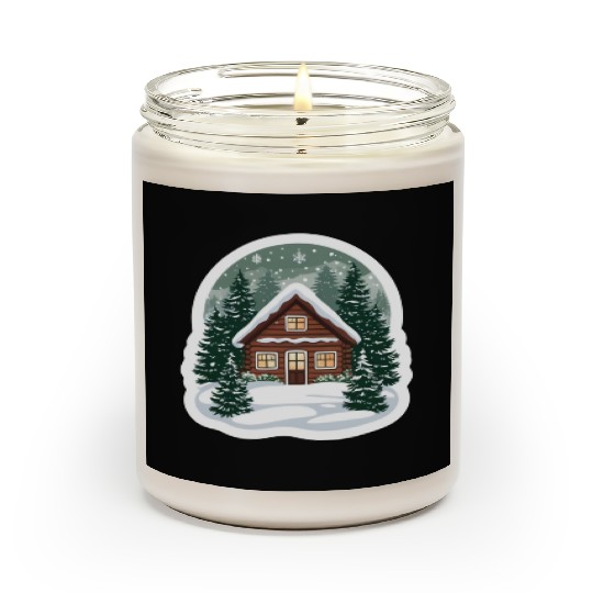 Cozy Cabin in Winter Wonderland Scented Candles