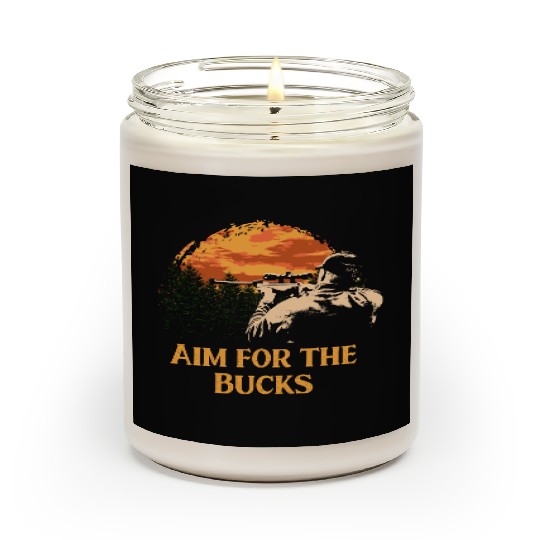 Aim for the Bucks Deer Hunting Elk Hunter Friends Scented Candles