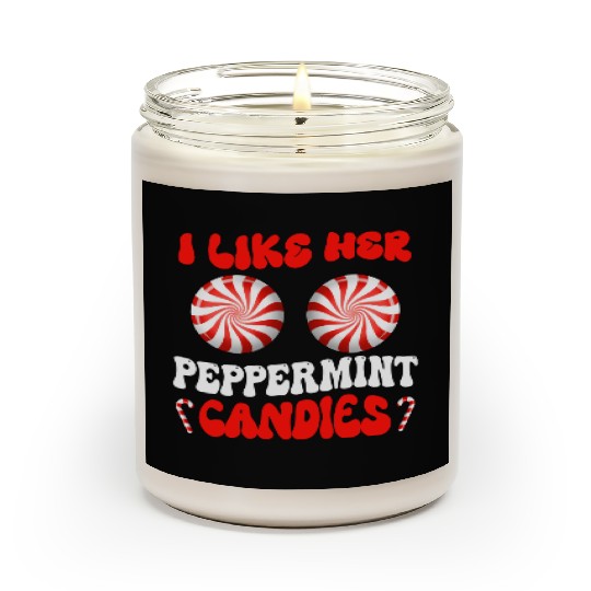 I Like Her Peppermint Candies Couples Christmas Scented Candles