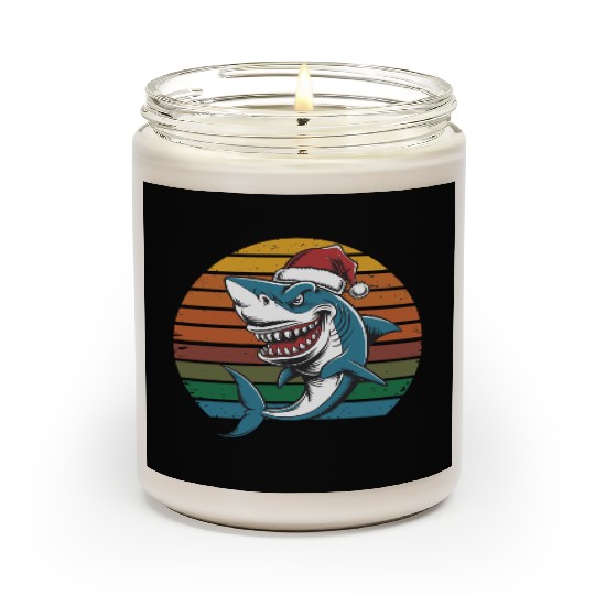 Christmas Shark Scented Candles