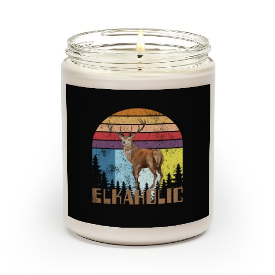 Elk Hunting Elkaholic Hunters Scented Candles