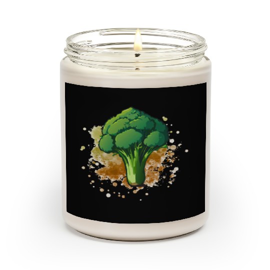 Vegetarian Vegan Broccoli Scented Candles