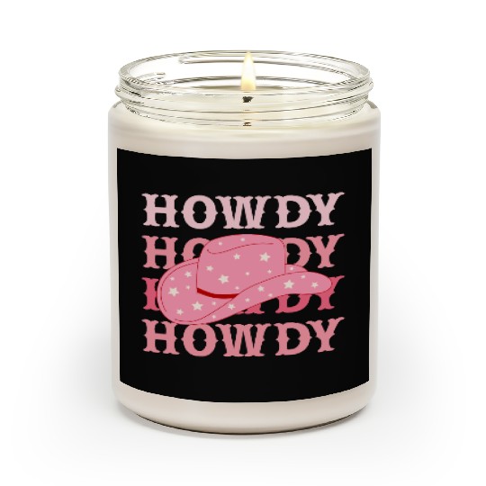 Howdy Cowboy Star Hat Scented Candles
