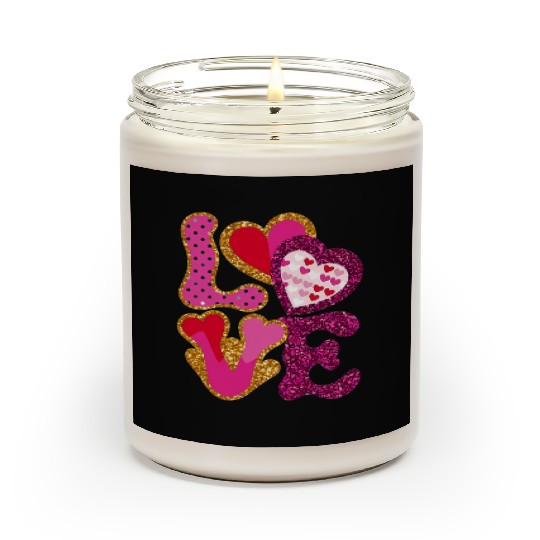 Valentines Cute, Valentine Retro Scented Candles