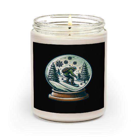 Snowboarding Adventure in Winter Wonderland Scented Candles