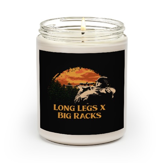 Long Legs x Big Racks Deer Hunting Elk Hunter Adul Scented Candles