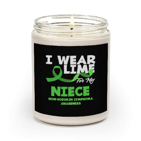 Non-Hodgkin Lymphoma Awareness Wear Lime Niece Scented Candles