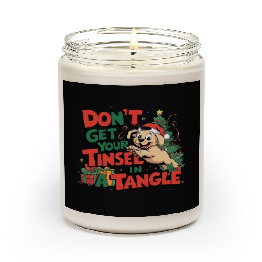 Puppy Tinsel in a Tangle Scented Candles