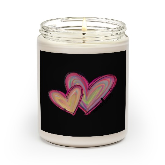 Valentines Retro, Happy Valentine Day Scented Candles