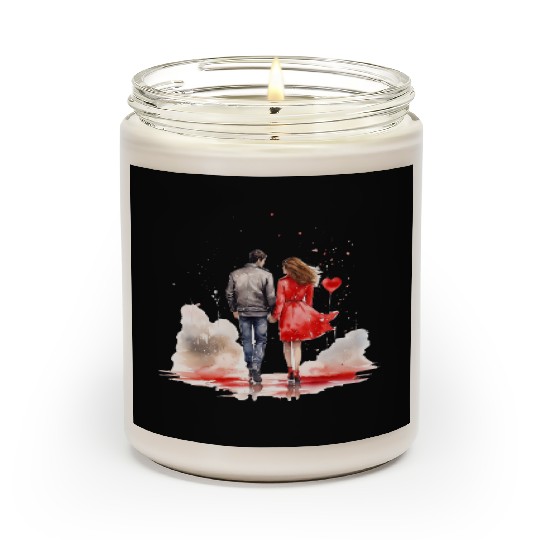 Valentines Retro, Happy Valentine Day Scented Candles