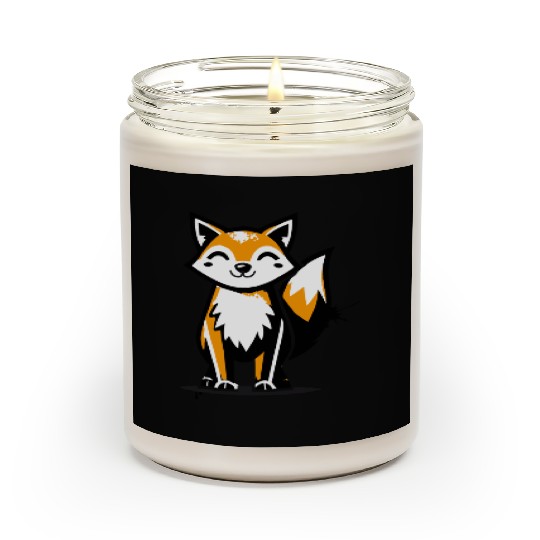 fox in stencil graffiti design Scented Candles