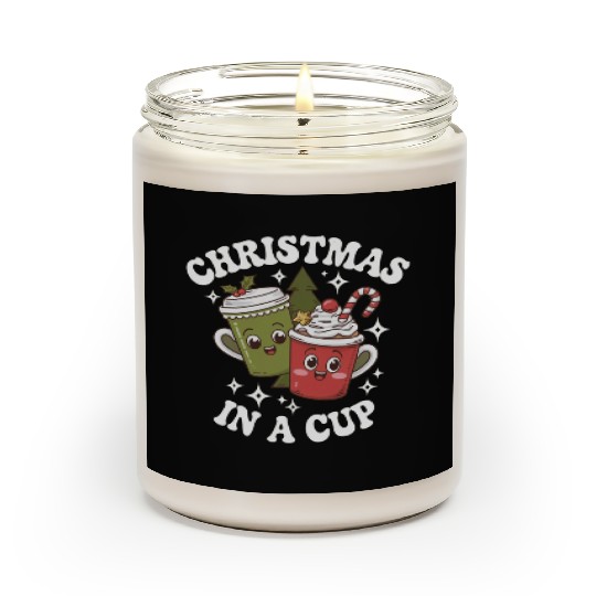 Christmas Cheer in a cup Funny Christmas Scented Candles