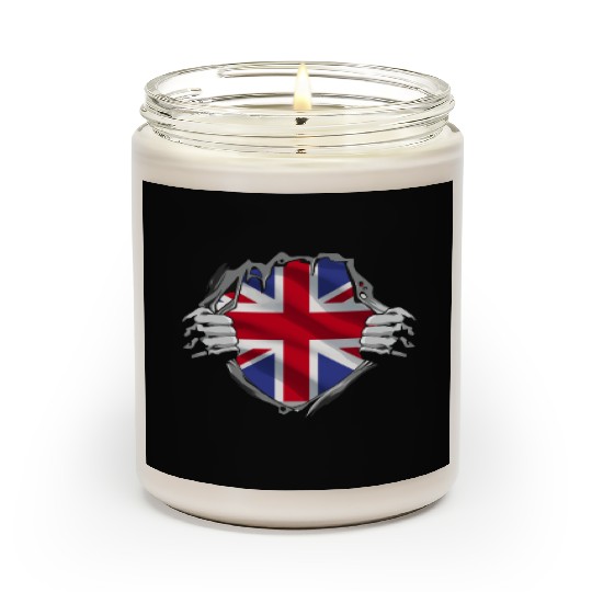 Union Jack Ripped Style UK Pride Scented Candles