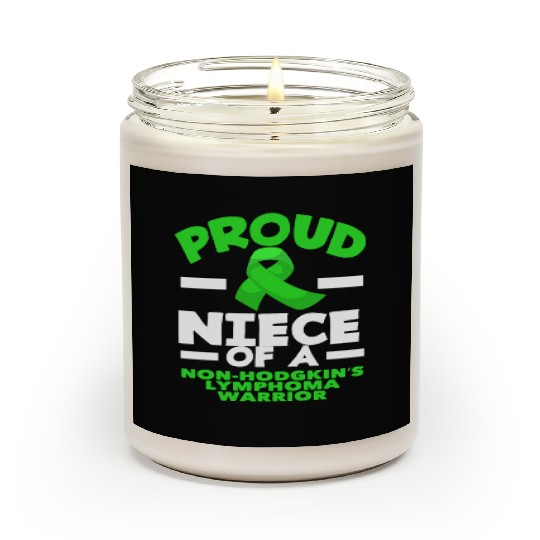 Non-Hodgkin Lymphoma Awareness Proud Niece Scented Candles