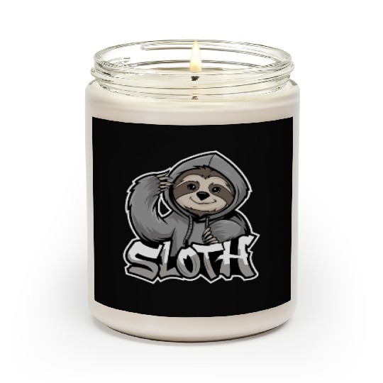 Sloth Hip-Hop Urban Style Funny Animal Scented Candles