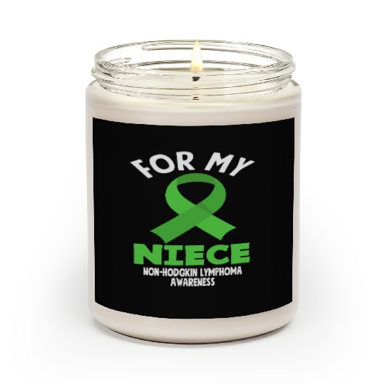 Non-Hodgkin Lymphoma Awareness For My Niece Scented Candles