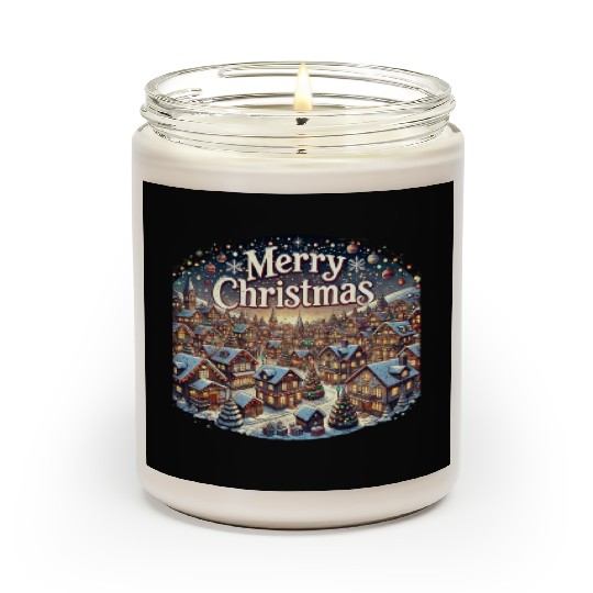 Cozy Winter Village - Christmas Lights and Cheer Scented Candles