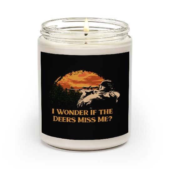 I Wonder If the Deers Miss Elk Hunting Antler Hunt Scented Candles