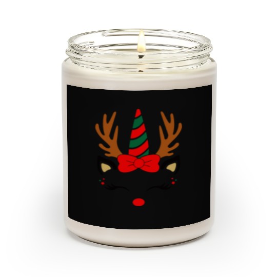 Reindeer unicorn, Christmas Scented Candles