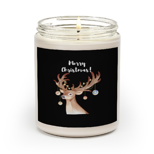 Festive Reindeer Greetings Scented Candles