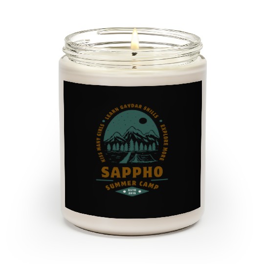 Sappho Summer Camp Scented Candles – Lesbian,wlw design