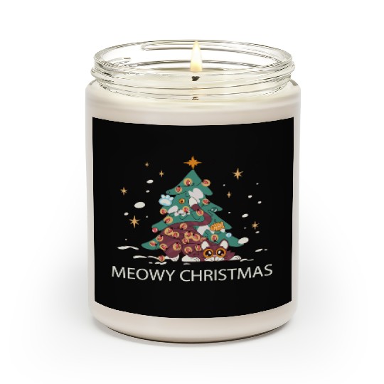 Meowy Christmas Tree Surprise Scented Candles