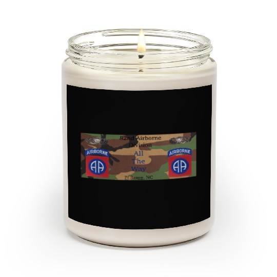This 82nd Airborne All the Way gift for veterans Scented Candles