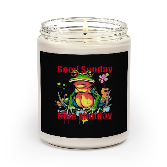 Lazy Frog Artwork Scented Candles