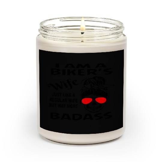 Biker’s Wife Like A Regular Wife But More Badass Scented Candles