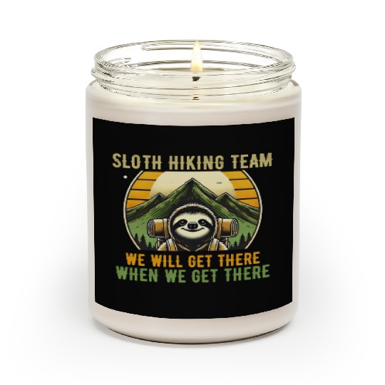 Sloth Hiking Team - Outdoor Adventure Scented Candles