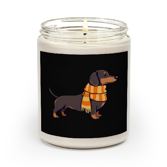 Dachshund in Winter Scented Candles