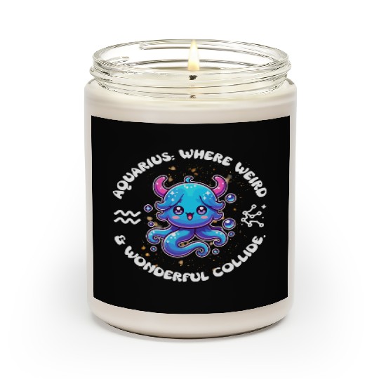 Aquarius: Where Weird and Wonderful Collide Zodiac Scented Candles