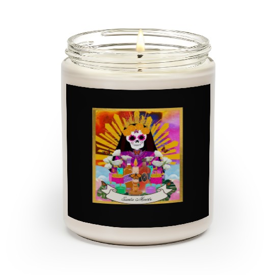 Butterfly Santa Muerte Scented Candles