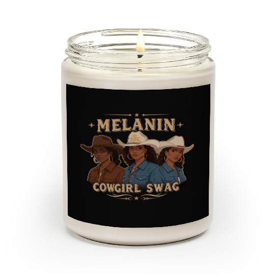 African American Melanin Cowgirl Swag Rodeo Scented Candles
