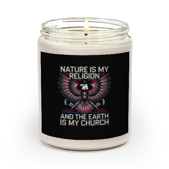 native cowboy indian women hat wild western texas Scented Candles