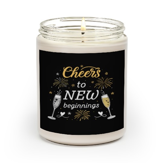Cheers To New Beginings - Festive New Year's Eve Scented Candles