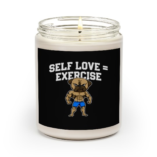 Self Love Exercise Workout Motivational Quote Gym Scented Candles