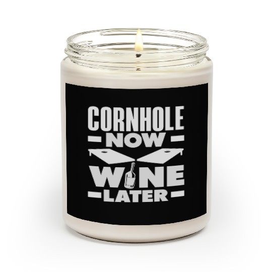 Cornhole Now Wine Later Fun Game Vibes Scented Candles