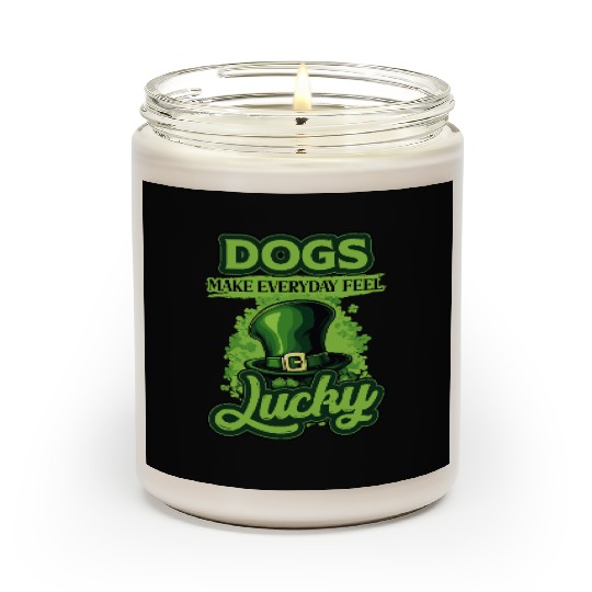 St Patricks Day Dogs Make Everyday Feel Lucky Scented Candles